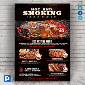 Barbecue Restaurant and Steak House Flyer