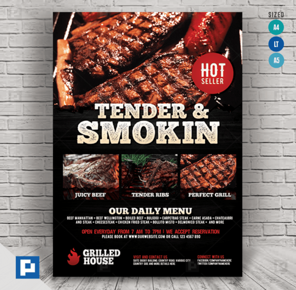 Barbecue and Grill House Flyer