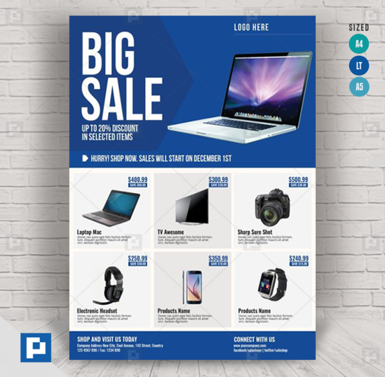 Big Promo Sale Flyer PSDPixel