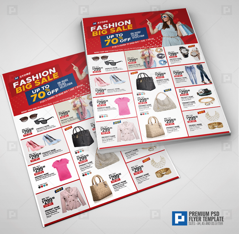 Fashion and Shopping Flyer - PSDPixel