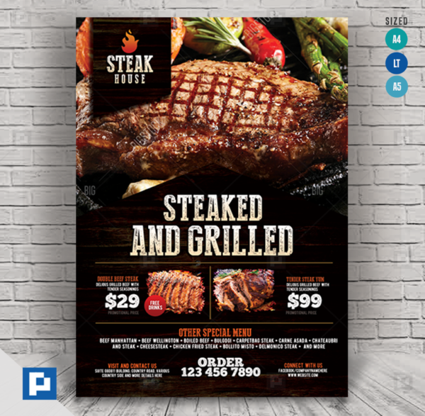 Grill House Promotional Flyer