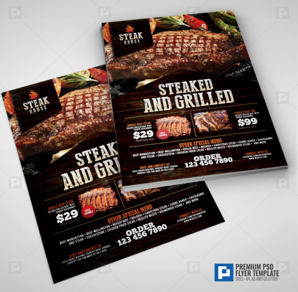 Grill House Promotional Flyer