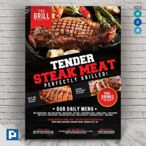 Grill Restaurant Flyer