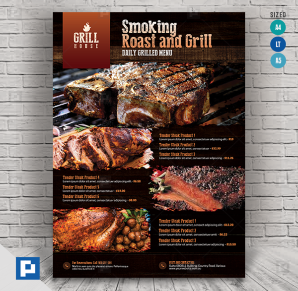 Grill and Restaurant Flyer