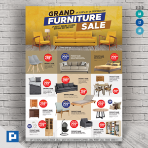 Home Furnishing Multipurpose Sale Flyer,.