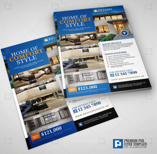 Modern and Corporate Real Estate Flyer,.
