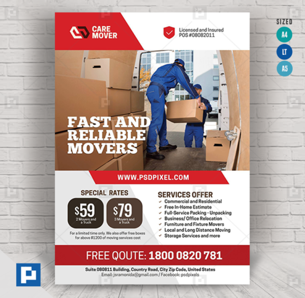 Mover and Logistics Company Flyer,.