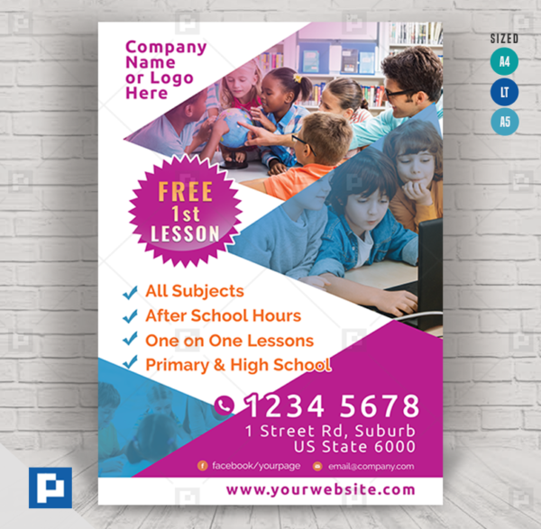 Nursery Tutoring Services Flyer