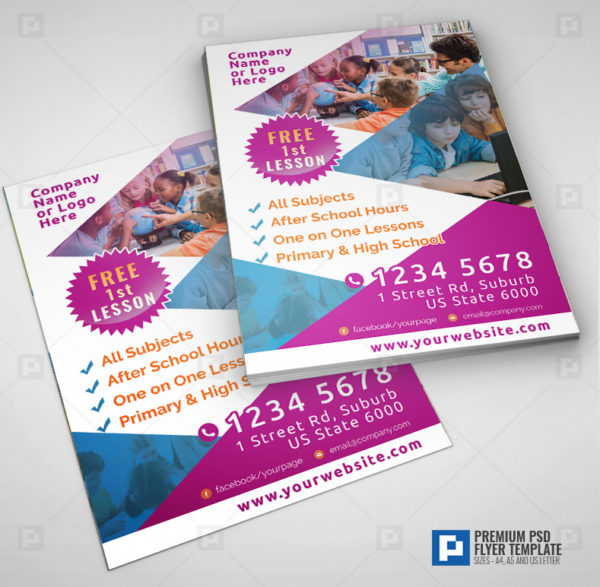 Nursery Tutoring Services Flyer