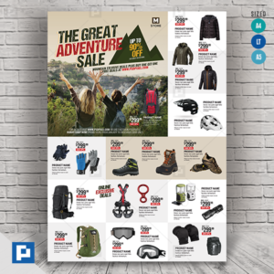 Outdoor Shop Promotional Flyer