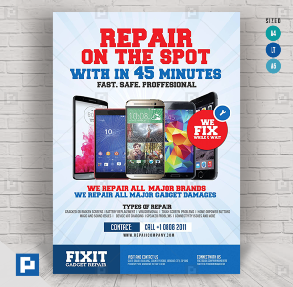 Phone and Gadget Repair Flyer