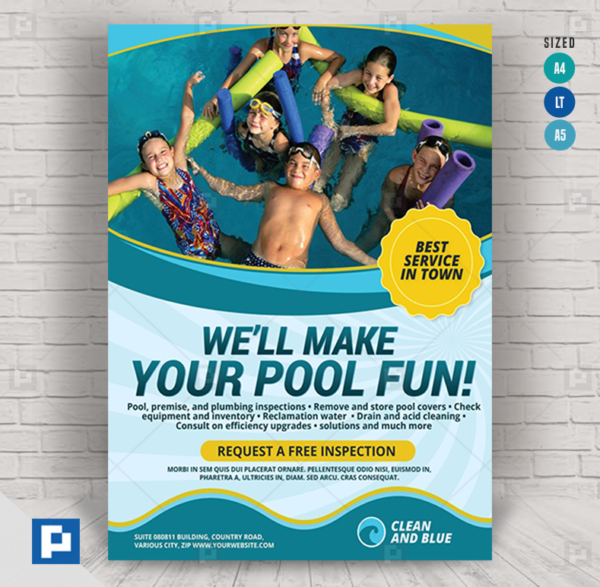Pool Cleaning Services Flyer