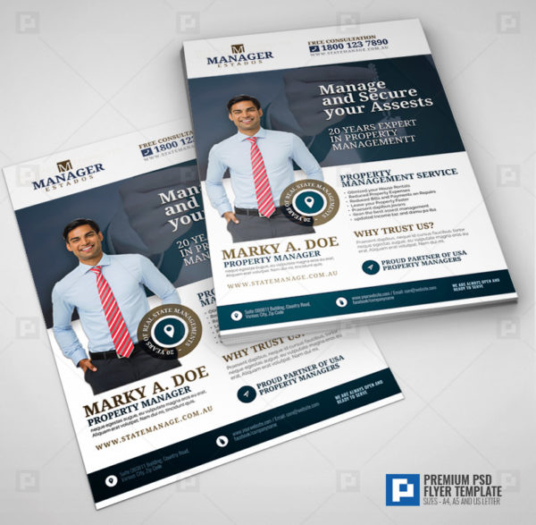 Property Management and Real Estate Flyer