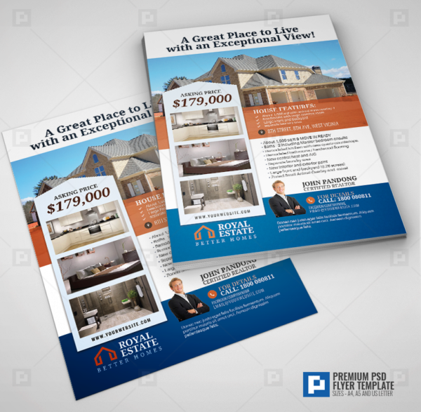 Real Estate Listing Ads Flyer,.