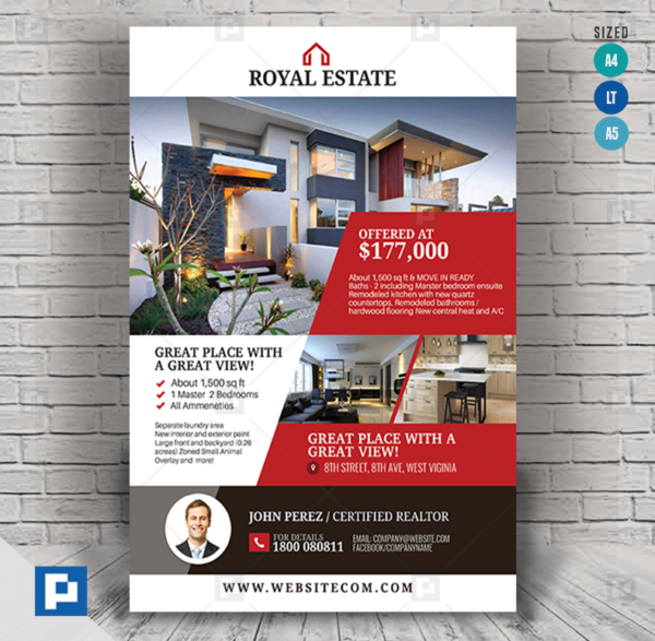 Real Estate Listing Modern Flyer,.