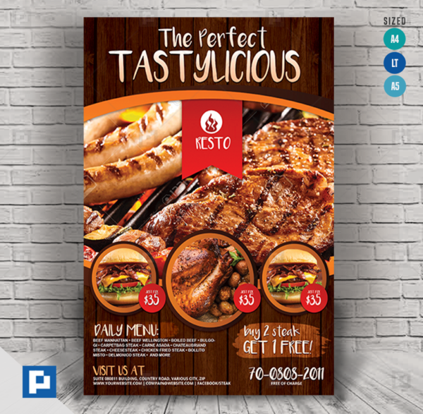 Restaurant Fast Food Flyer