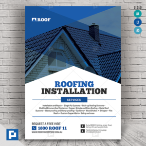 Roofing Installation Service Flyer