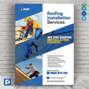 Roofing Installation and Repair Flyer