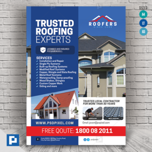 Roofing and Building Flyer