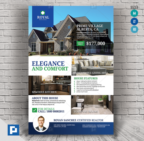 Simple Modern Real Estate Promotional Flyer