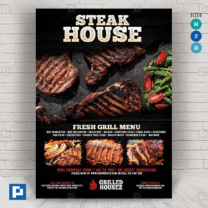 Steak house and Grill Flyer