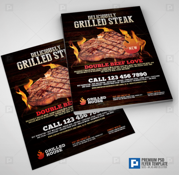 Steakhouse New Product Promotion Flyer