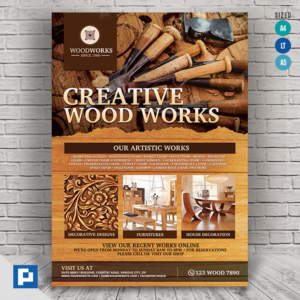 Wood Works and Wood Craft Flyer