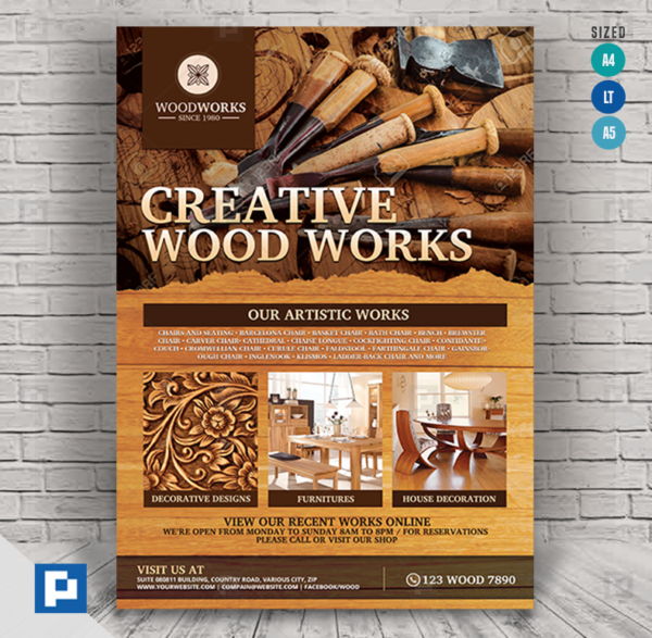 Wood Works and Wood Craft Flyer