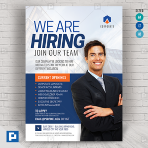 Corporate Job Vacancy Flyer