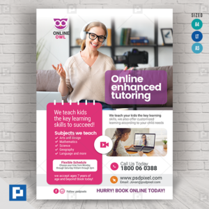 Online Learning Company Flyer