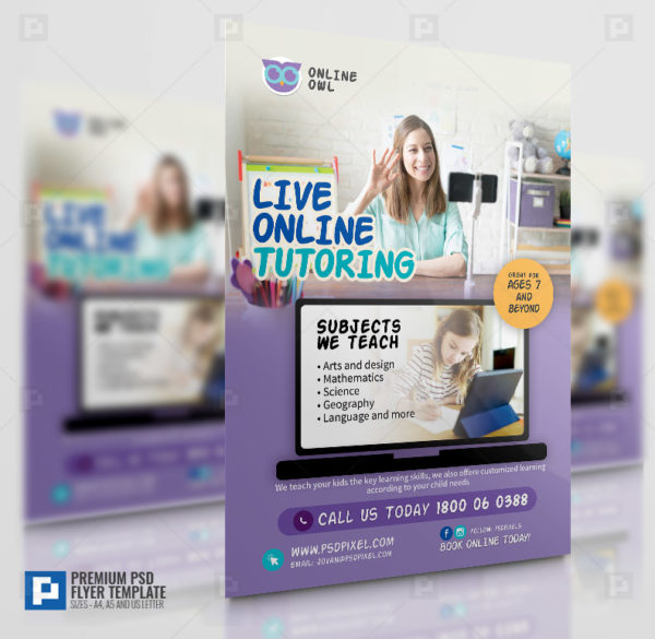 Online Schooling Flyer