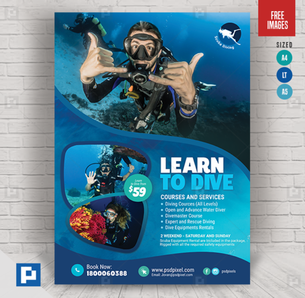 Diving Class Flyer