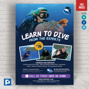 Diving Lesson Flyer