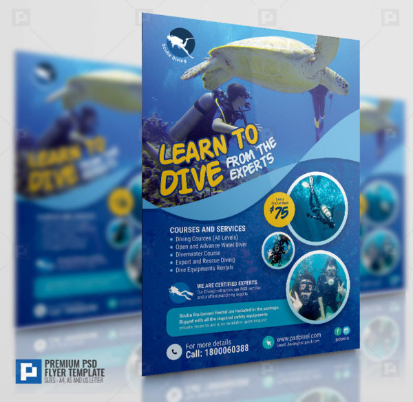 Diving School Flyer