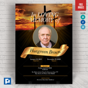 Funeral Program Invitation Flyer