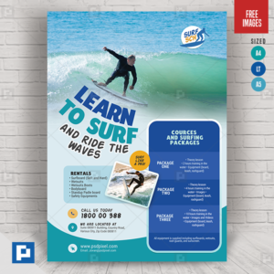 Learn Surfing Flyer