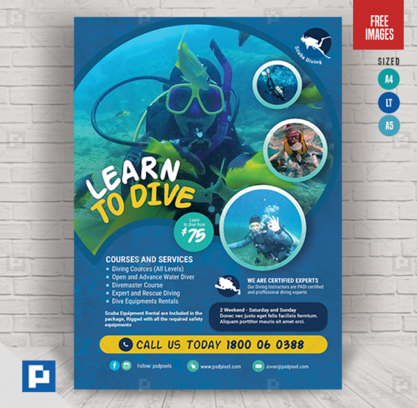 Learn to Dive Flyer