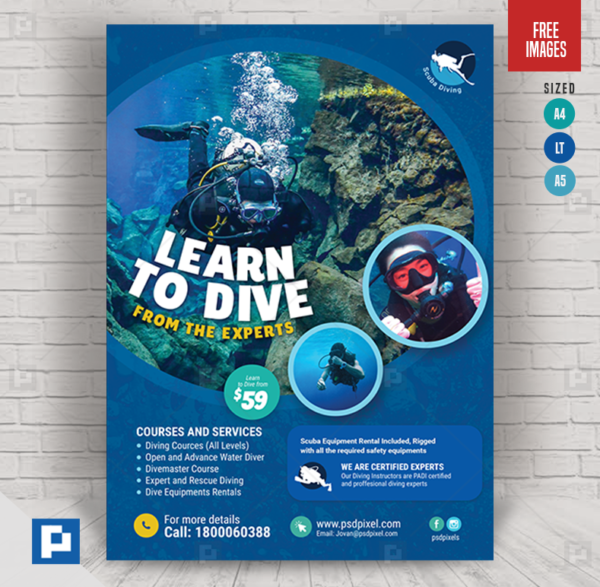 Learn to Scuba Dive Flyer