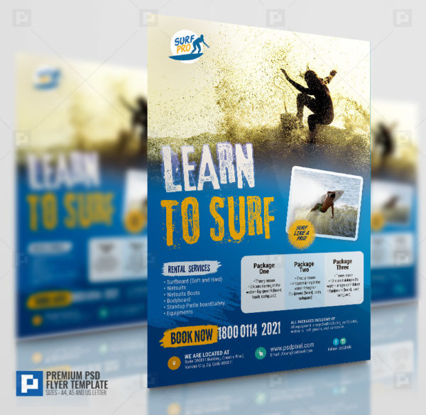 Learn to Surf Flyer