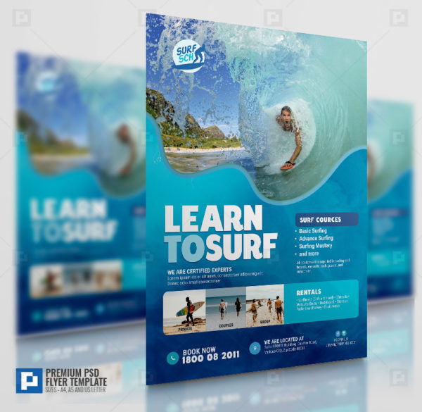 Surf School Flyer