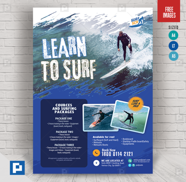 Surfing Camp Flyer