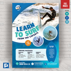 Surfing Company Services Flyer.,