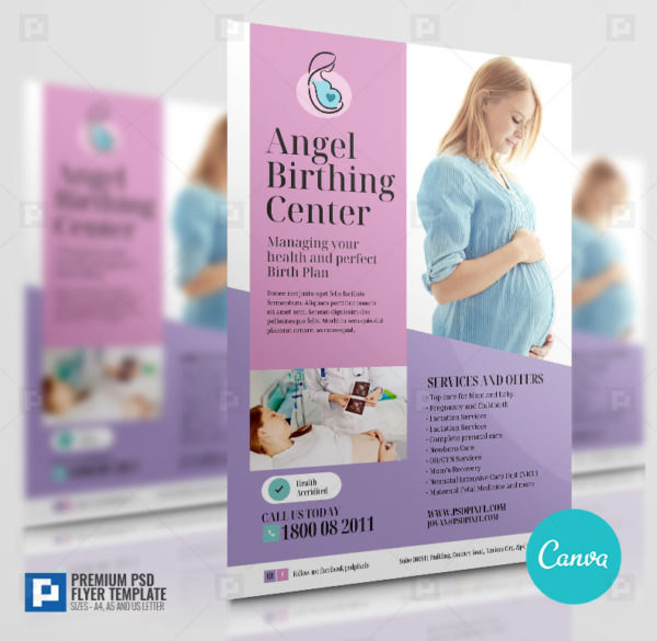 Birth Clinic Promotional Canva Flyer