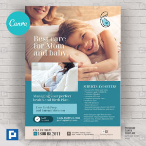 Birthing Clinic Services Canva Flyer