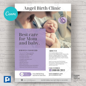 Birthing Facility Services Canva Flyer