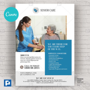 Home Care Services Canva Flyer