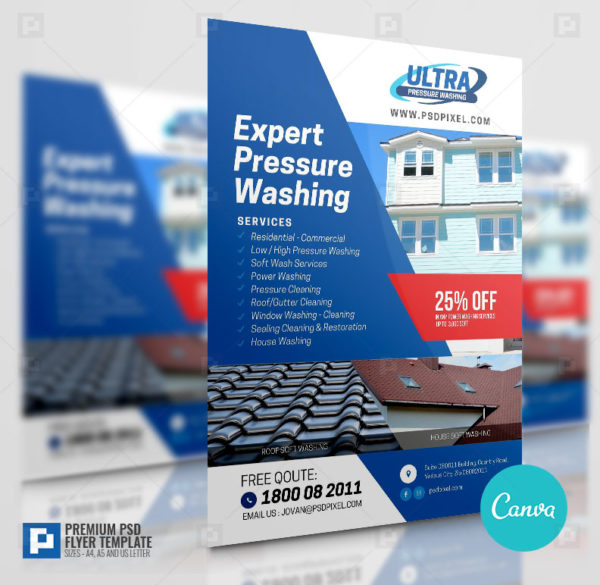 Pressure Washing Promotional Flyer