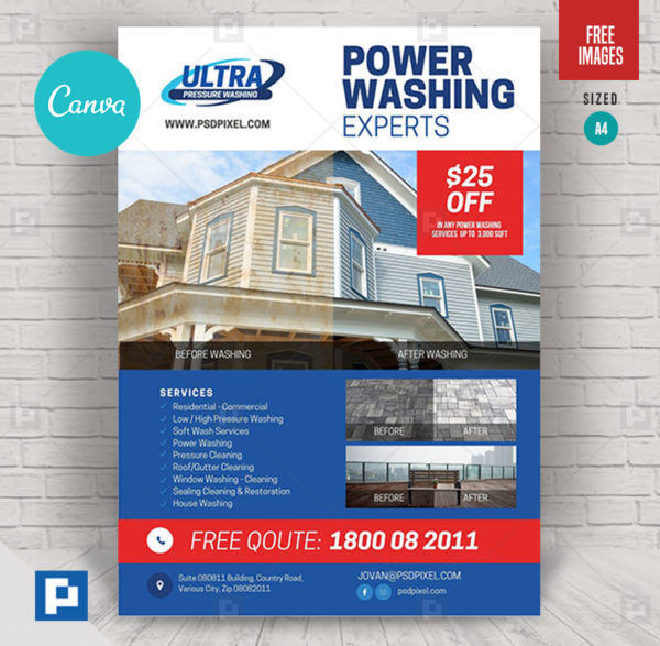 Pressure Washing Services Flyer