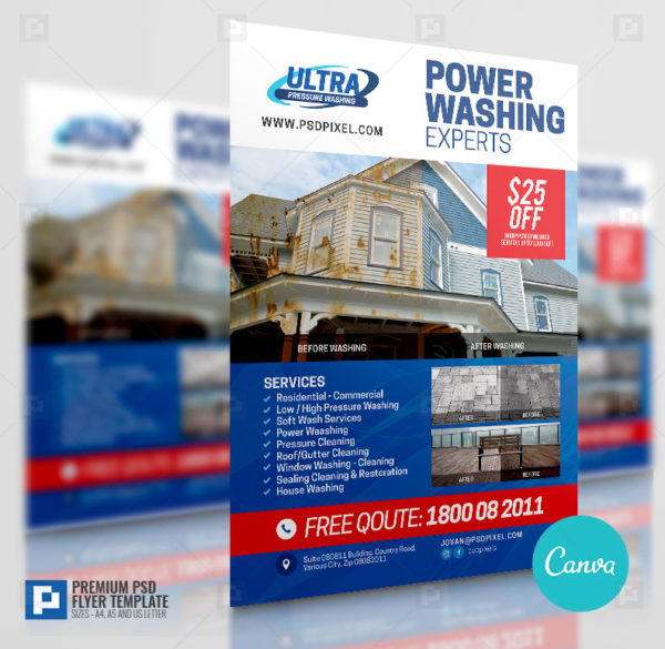 Pressure Washing Services Flyer.,