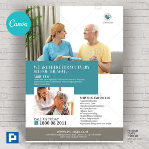 Senior and Elderly Care Canva Flyer